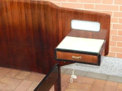Pamono Wood Double Bed, 1950s> Beds & Bedroom Sets