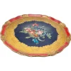 New Pamono Wood Florentine Tray, Italy, 1960s