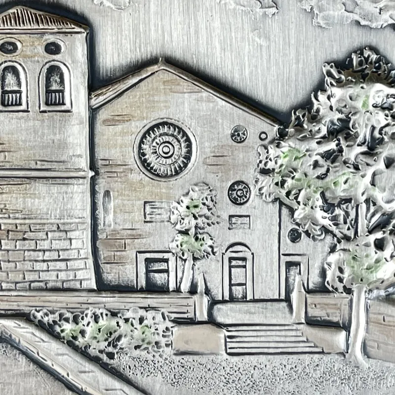 Pamono Wood, Gold & Silver Relief Picture Collection AG3, Italy, 1990s