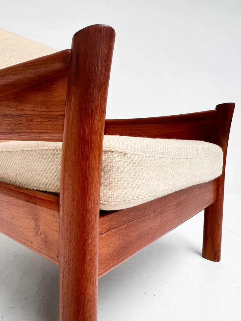 Discount Pamono Wood Ladies Armchair from Dyrlund, 1960s