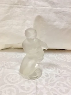 Outlet Pamono Wood Nymph Statuette in Opalescent Glass by Rene Lalique, France, 1960