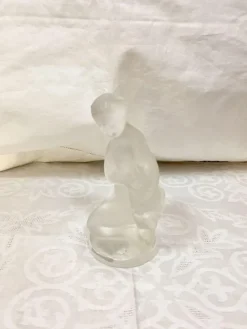 Outlet Pamono Wood Nymph Statuette in Opalescent Glass by Rene Lalique, France, 1960