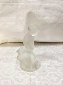 Outlet Pamono Wood Nymph Statuette in Opalescent Glass by Rene Lalique, France, 1960