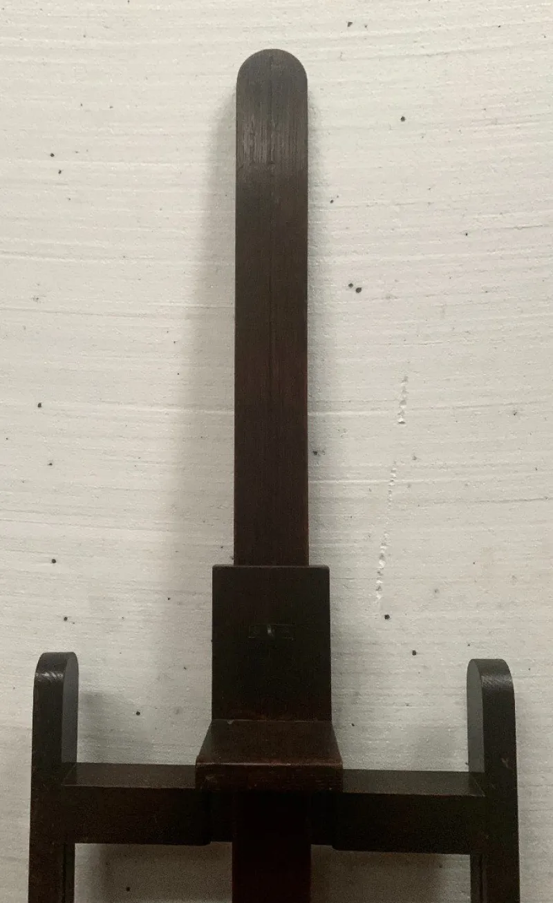 Pamono Wood Rack and Pinion Easel, 20th Century