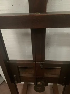 Pamono Wood Rack and Pinion Easel, 20th Century