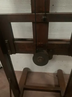 Pamono Wood Rack and Pinion Easel, 20th Century