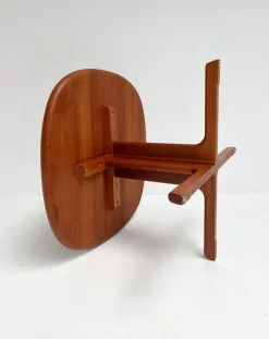 Pamono Wood Side Table attributed to Durlynd, 1960s><noscript><img width=