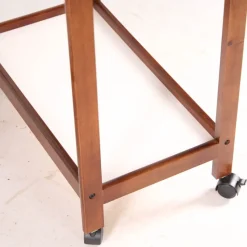 Pamono Wooden and Laminate Trolleys, 1970s, Set of 2><noscript><img width=