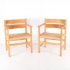 Pamono Wooden and Rope Armchairs, 1970s, Set of 2> Lounge Chairs & Armchairs