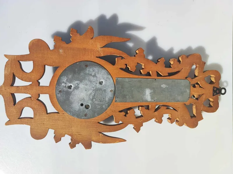 Pamono Wooden Barometer & Thermometer, 1920s> Clocks