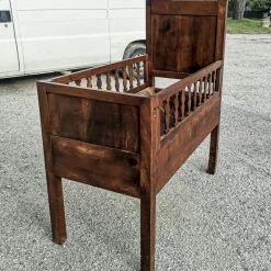 Pamono Wooden Bed Cradle, Italy> Beds & Bedroom Sets