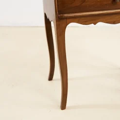 Pamono Wooden Bedside Table with Two Drawers><noscript><img width=