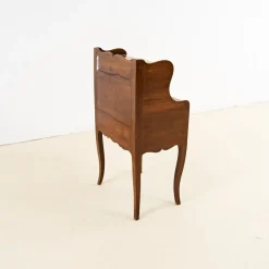 Pamono Wooden Bedside Table with Two Drawers><noscript><img width=