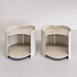 Pamono Wooden Bedside Tables by K. Takahama for Gavina, 1960s, Set of 2><noscript><img width=