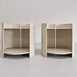 Pamono Wooden Bedside Tables by K. Takahama for Gavina, 1960s, Set of 2><noscript><img width=