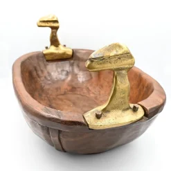 Outlet Pamono Wooden Bowl by David Marshall, 1980s