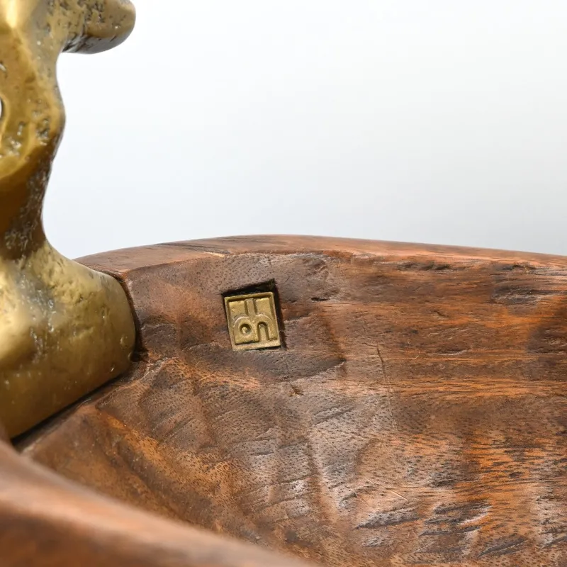 Outlet Pamono Wooden Bowl by David Marshall, 1980s