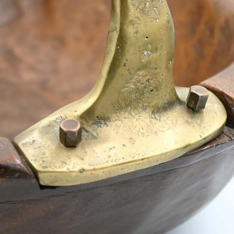 Outlet Pamono Wooden Bowl by David Marshall, 1980s