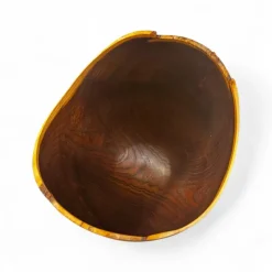 Pamono Wooden Bowl in Laburnum by Hans Henning Pedersen><noscript><img width=