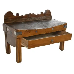 Pamono Wooden Butcher's Block, 1800s><noscript><img width=