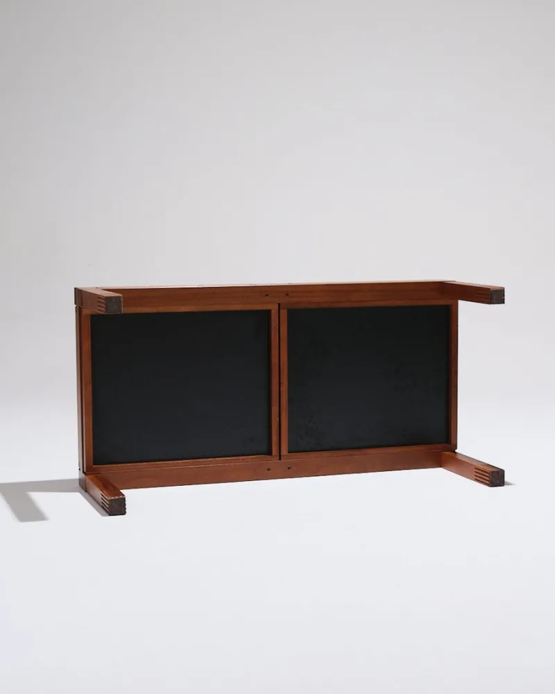Pamono Wooden Coffee Table by Bernard Vuarnesson, 1970s