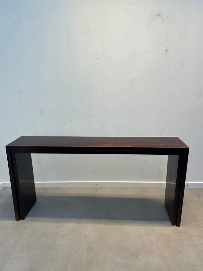 Clearance Pamono Wooden Console Tables, Set of 2