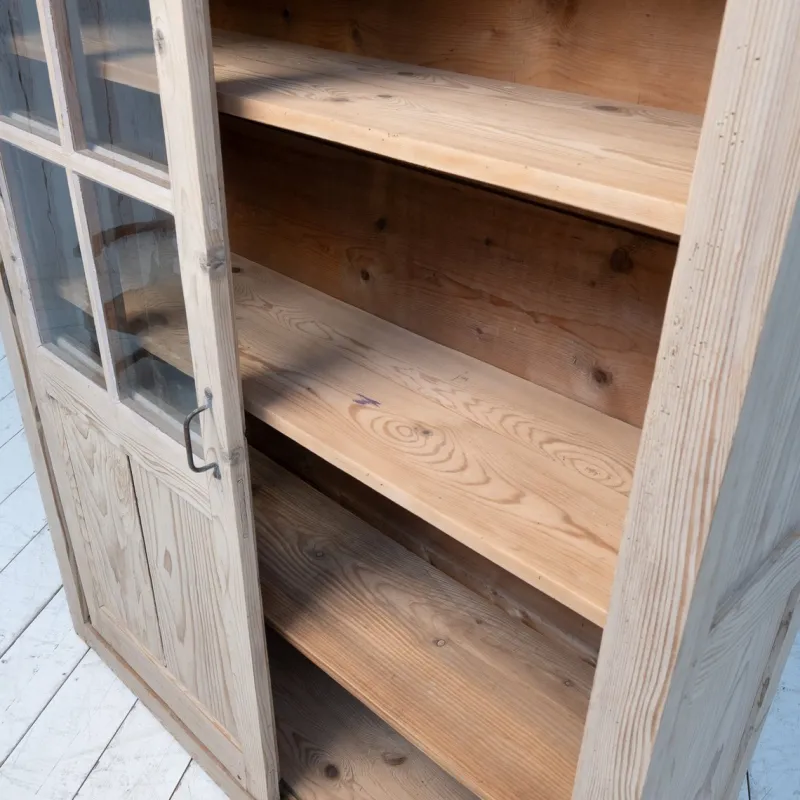 Pamono Wooden Display Cabinet with Sliding Doors, 1930> Cabinets & Wardrobes