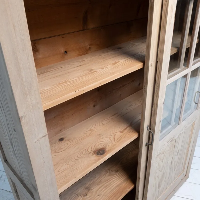 Pamono Wooden Display Cabinet with Sliding Doors, 1930> Cabinets & Wardrobes