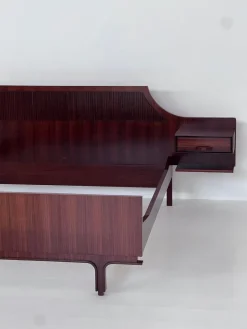 Best Pamono Wooden Double Bed by Gianfranco Frattini, 1950s