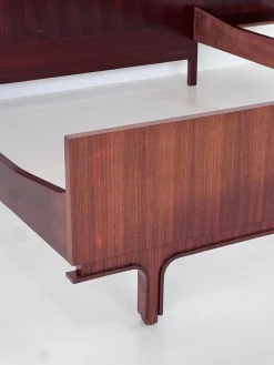 Best Pamono Wooden Double Bed by Gianfranco Frattini, 1950s