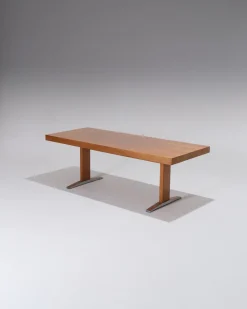 Best Pamono Wooden Height-Adjustable Dining Table, 1970s