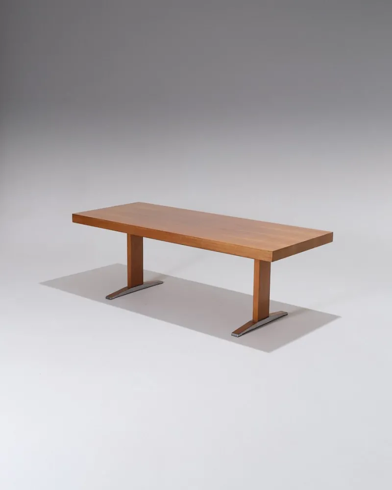 Best Pamono Wooden Height-Adjustable Dining Table, 1970s