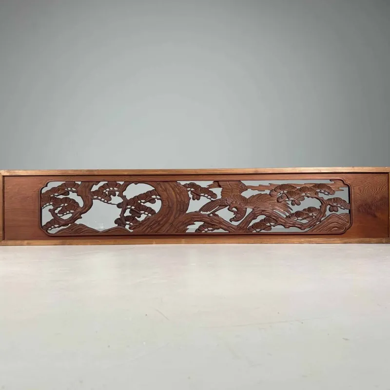 Outlet Pamono Wooden Ranma Temple Mountain Landscape, Japan, 1920s