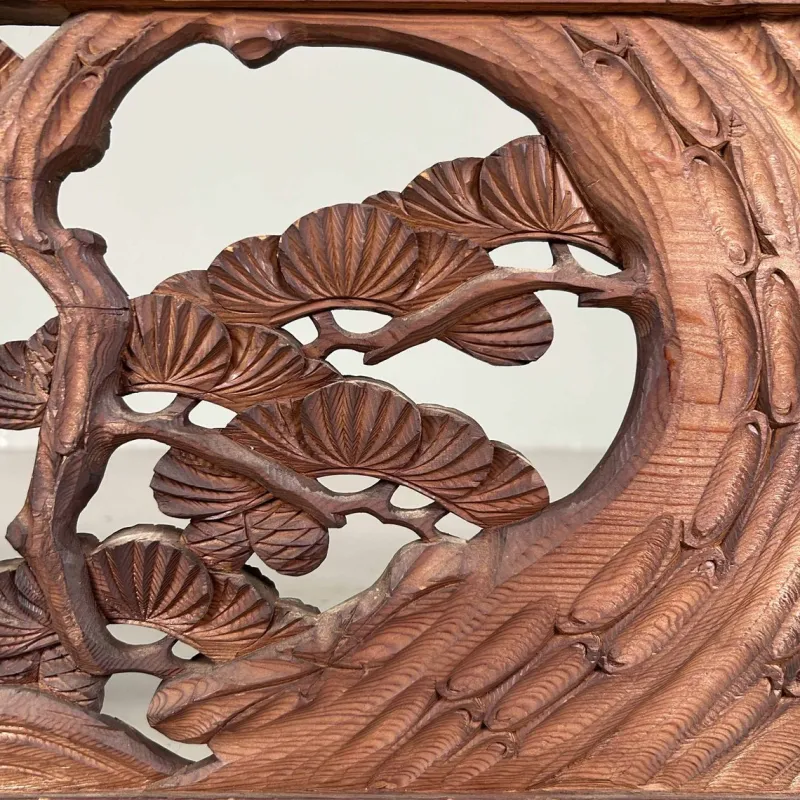 Outlet Pamono Wooden Ranma Temple Mountain Landscape, Japan, 1920s