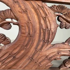 Outlet Pamono Wooden Ranma Temple Mountain Landscape, Japan, 1920s