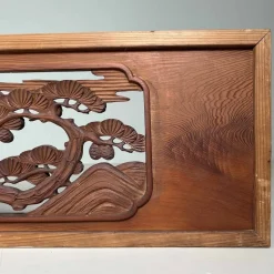Outlet Pamono Wooden Ranma Temple Mountain Landscape, Japan, 1920s