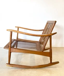 Sale Pamono Wooden Rocking Chair, 1960s