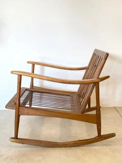 Sale Pamono Wooden Rocking Chair, 1960s