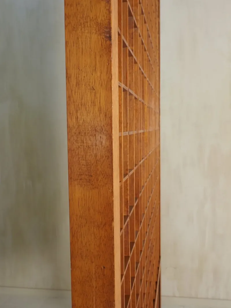 Hot Pamono Wooden Room Divider with Lattice Design, 1960