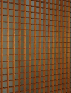 Hot Pamono Wooden Room Divider with Lattice Design, 1960