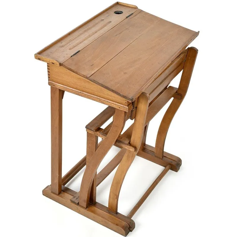 Pamono Wooden School Desk from Jouets Clerc> Children's Tables