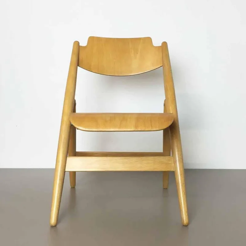 Clearance Pamono Wooden Se18 Childrens Chair by Egon Eiermann for Wilde & Spieth, Germany, 1950s