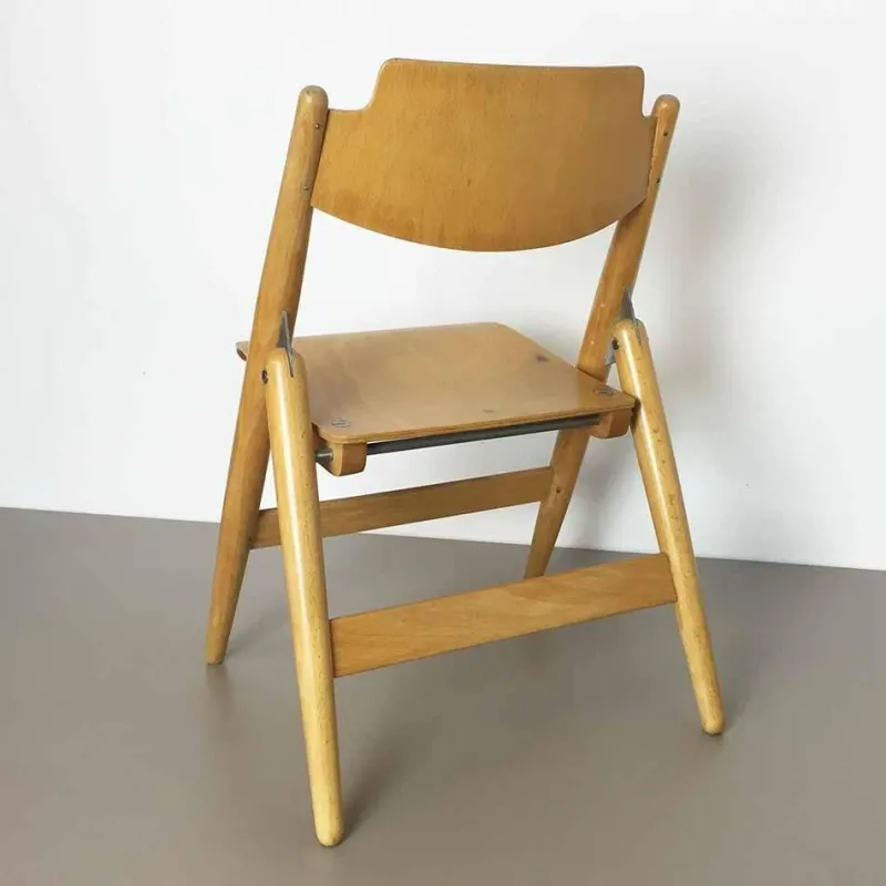Clearance Pamono Wooden Se18 Childrens Chair by Egon Eiermann for Wilde & Spieth, Germany, 1950s