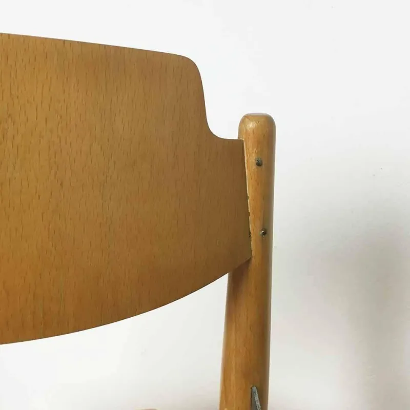 Clearance Pamono Wooden Se18 Childrens Chair by Egon Eiermann for Wilde & Spieth, Germany, 1950s