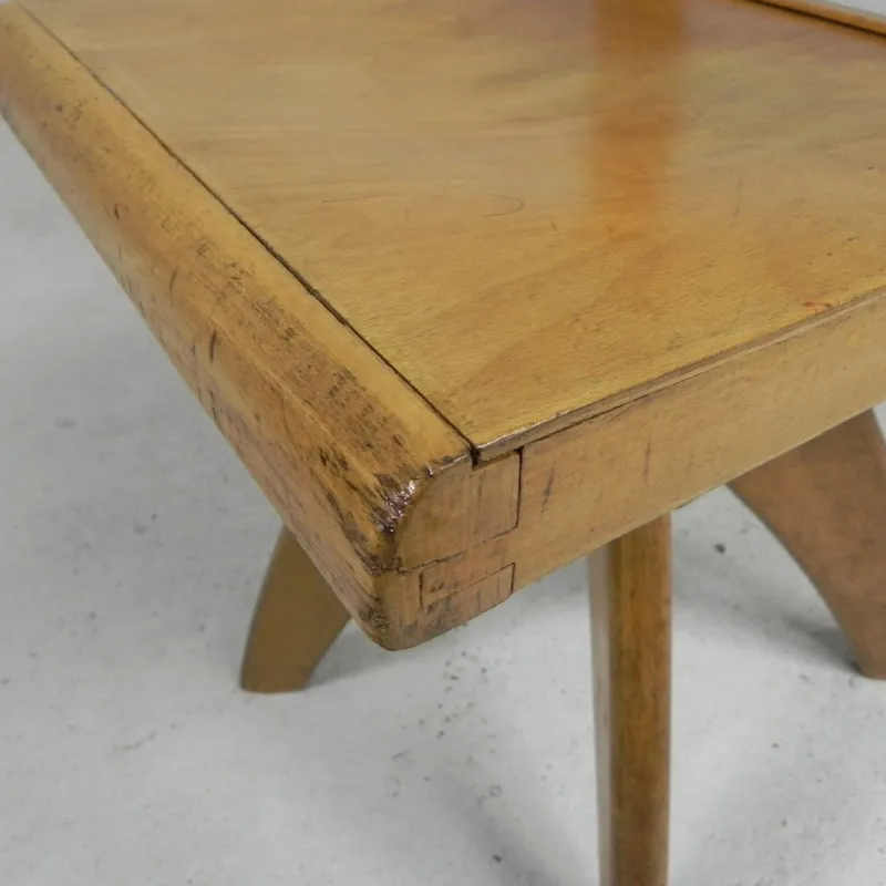 Clearance Pamono Wooden Swivel Chair, 1950s