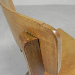 Clearance Pamono Wooden Swivel Chair, 1950s