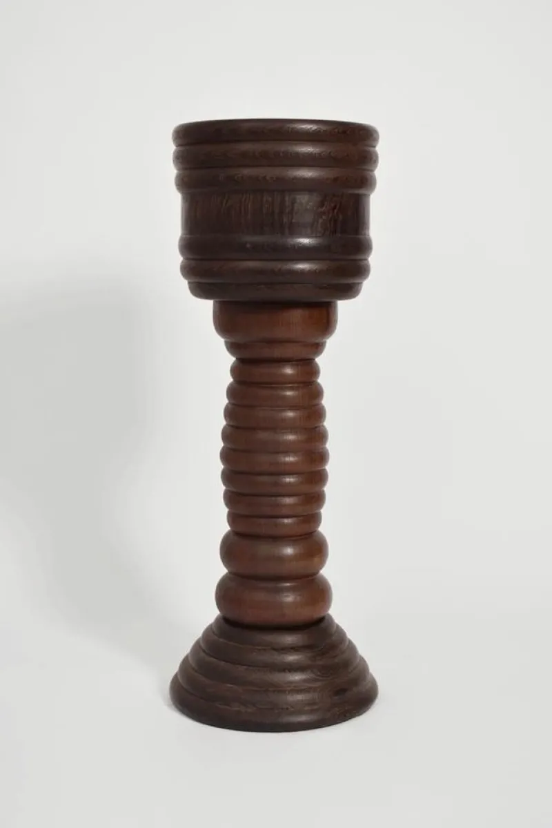 Pamono Wooden Vase Column, 1960s> Pedestals And Columns
