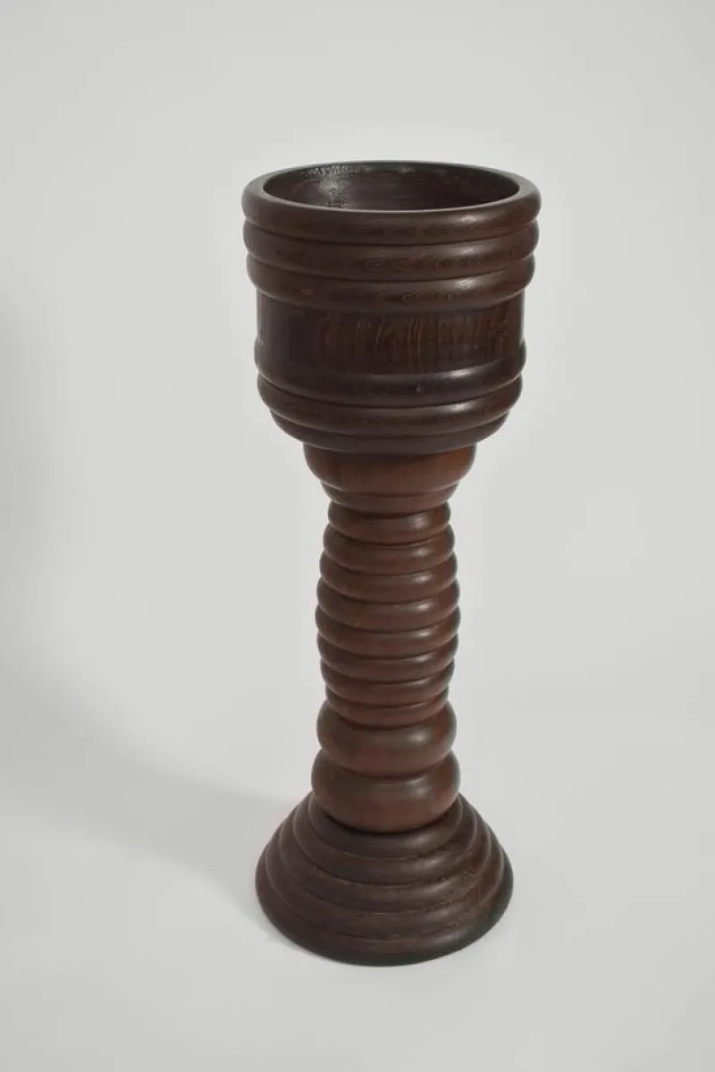 Pamono Wooden Vase Column, 1960s> Pedestals And Columns