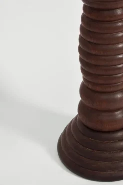 Pamono Wooden Vase Column, 1960s><noscript><img width=