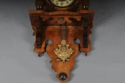 Pamono Wooden Wall Clock, 1880s><noscript><img width=